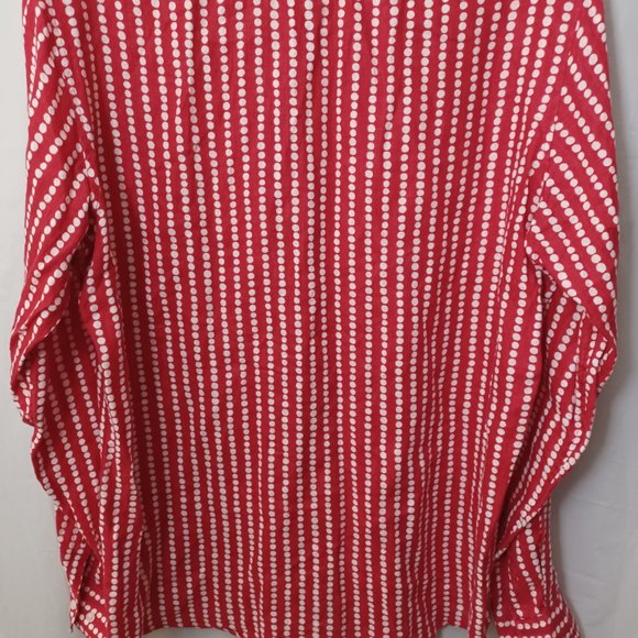 MICHAEL KORS SLIM FIT POKA DOT  LINEN SHIRT - Picture 7 of 10